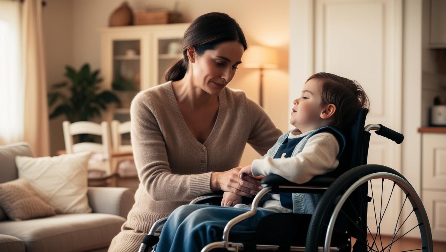 Cuidador con persona con dependencia