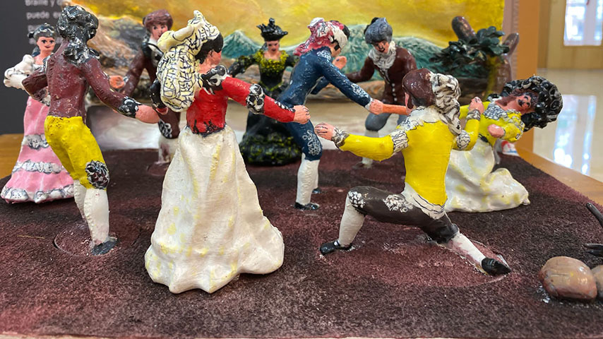 Ejemplo de representación de modelo 3D de una obra