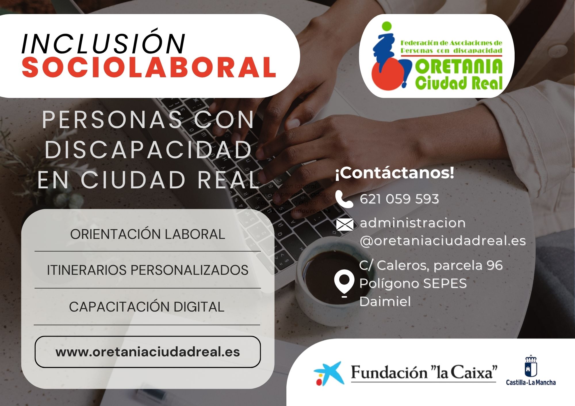 El proyecto de inclusión sociolaboral financiado por Fundación ‘La Caixa’ fomenta la inserción laboral de personas con discapacidad en Ciudad Real